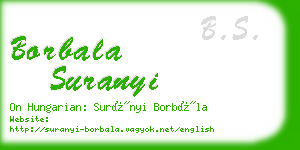 borbala suranyi business card